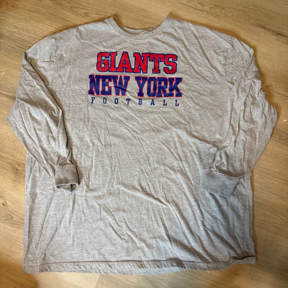 New York Giants NFL Long Sleeve Shirt Men’s 3XL Gray
